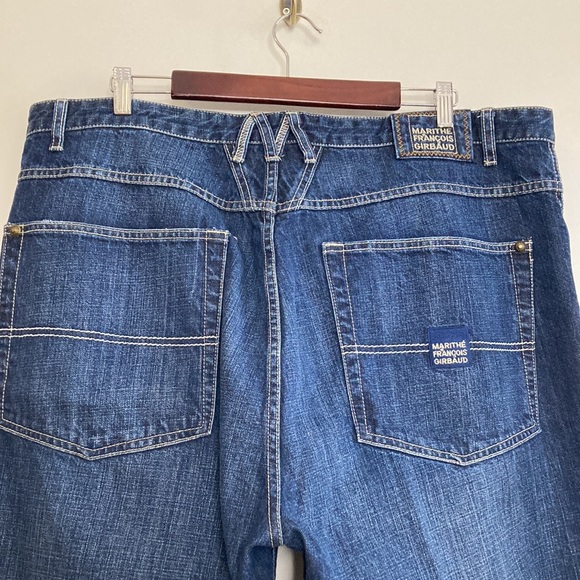 Marithe Francois Girbaud Jeans Mens 40 x 28 Blue Wide Leg Baggy 90s Hip Hop - Picture 4 of 13